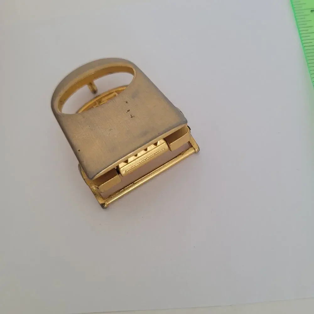 Christian Dior Gold Metal Belt‎ Buckle Logo Slim Vintage Logo
